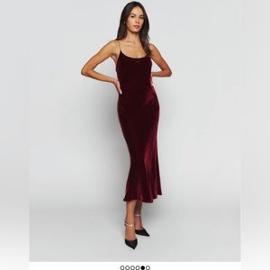 Reformation Ady Velvet Dress